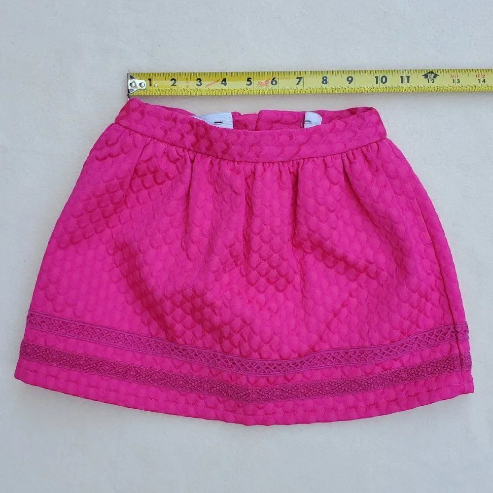 Genuine Kids from OshKosh Pink Textured A-Line Mini Skirt